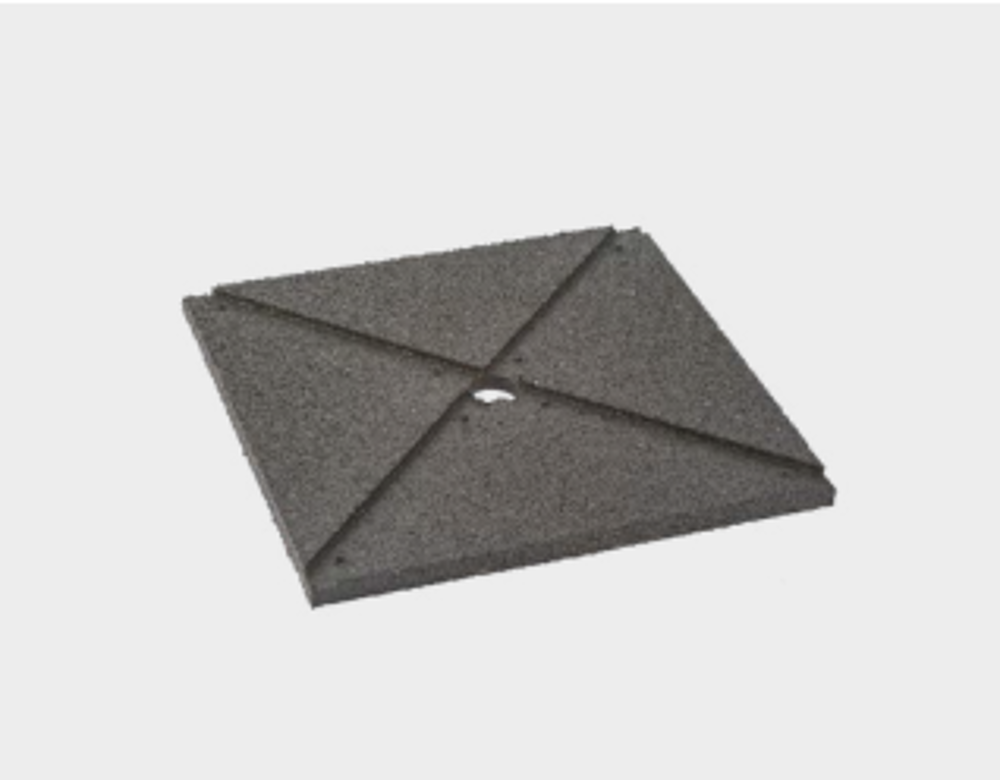 Patin gomme incliné 300x300 5°