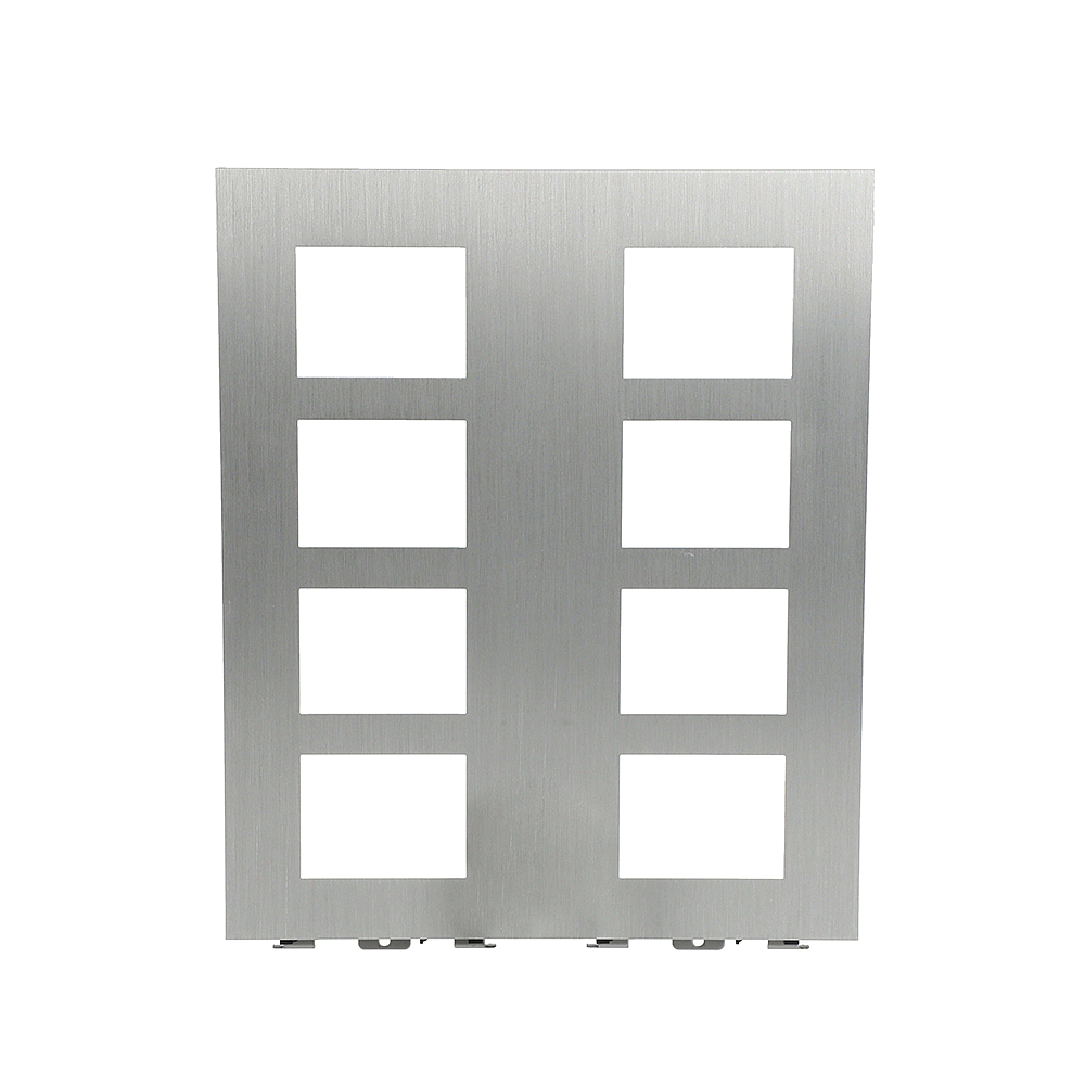 PLATINE 2/4 AUDIO ALUMINIUM