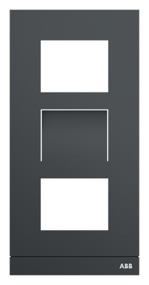 PLATINE 1/3 VIDEO ANTHRACITE
