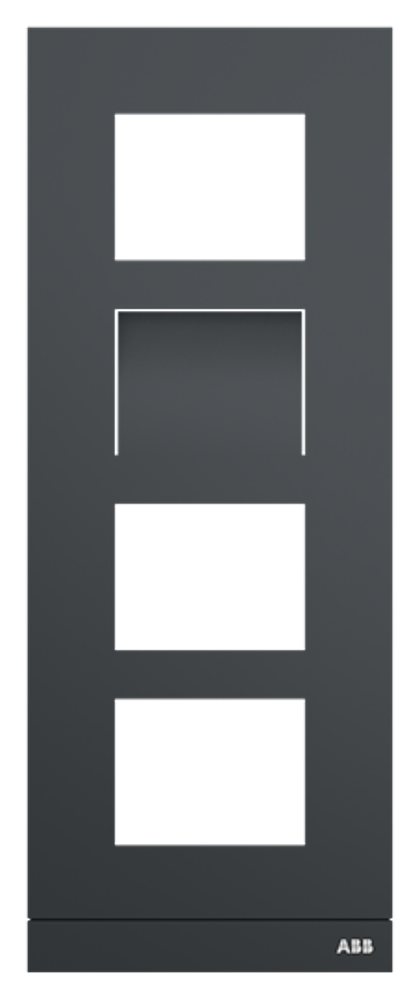 PLATINE 1/4 VIDEO ANTHRACITE