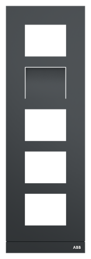 PLATINE 1/5 VIDEO ANTHRACITE