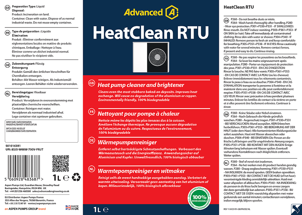 RTU Heat Clean 1L