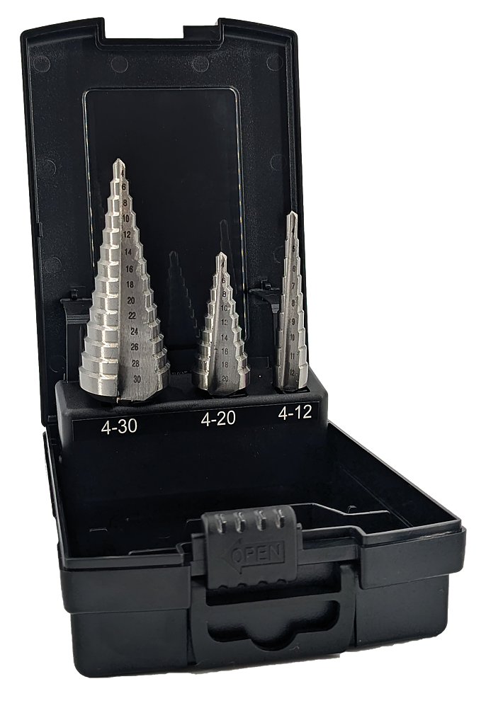 Foret étagés tôle coffret  (x3)  LH871 (4-12) (4-20) (6-30)