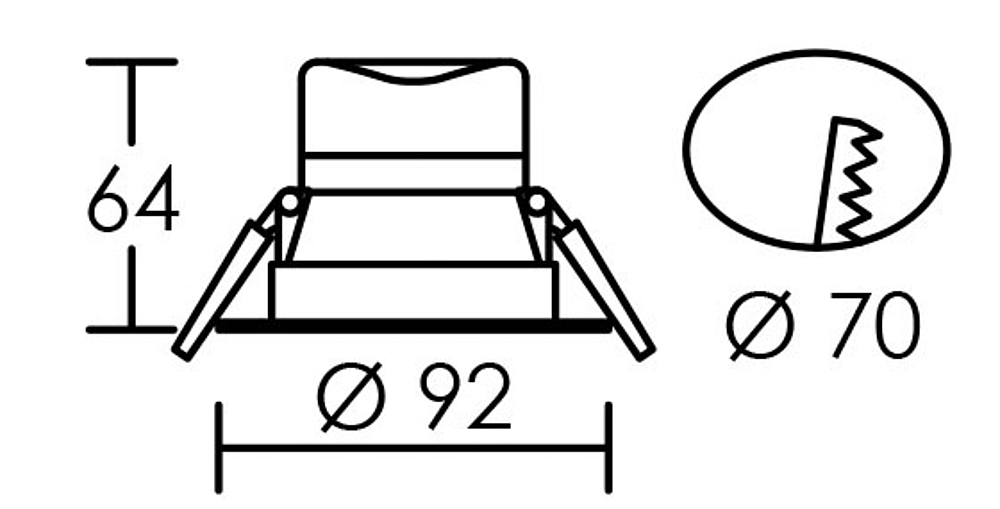 GRACE BLC LED 7W/3000K IP44