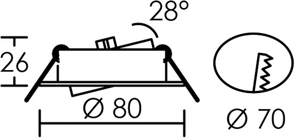 MI6 LED 5W/4000K BLC