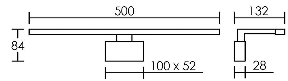 TESSA 6,2W/4000K IP44 CHROMÉ