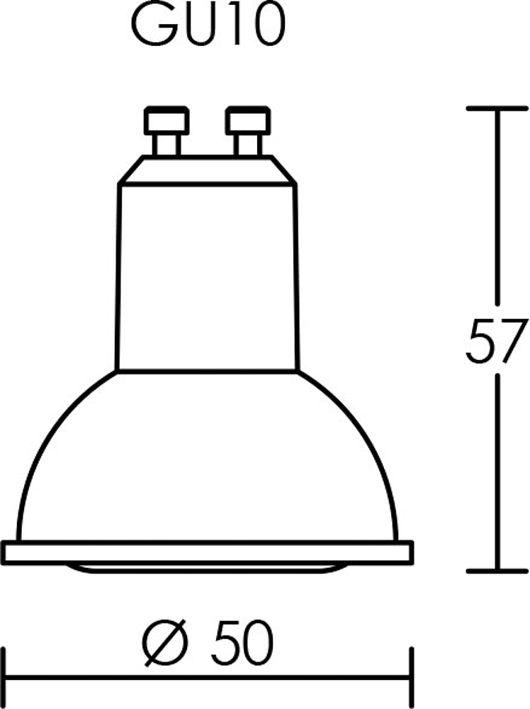 S-LPE LED GU10 1X6W/2700K BLC
