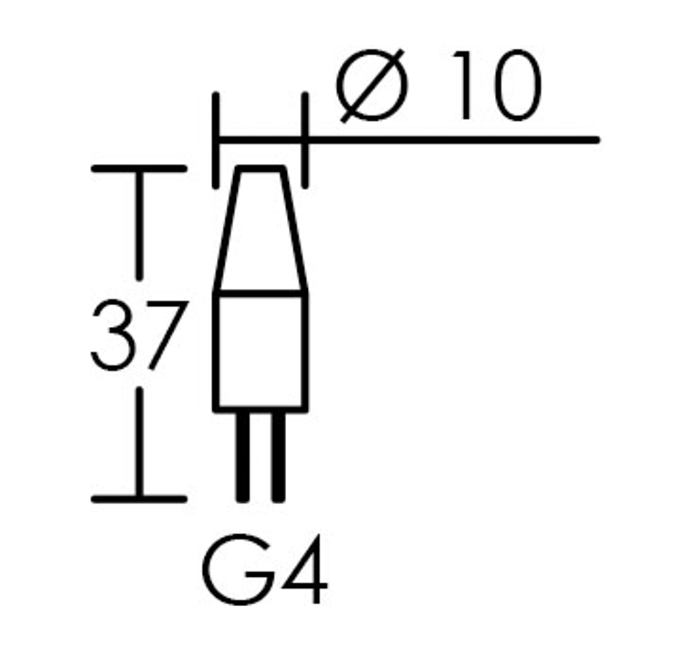 LPE LED G4 2W/3000K 12-24V