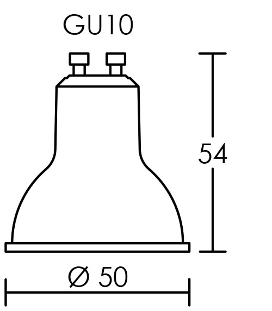 LPE GU10 3,9W/2700K STEP DIM