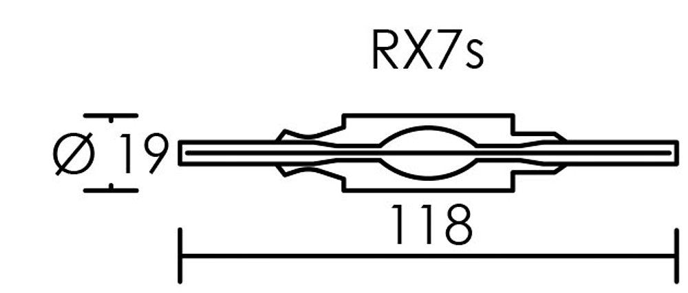 LPE IOD. QUARTZ RX7S 70W/830