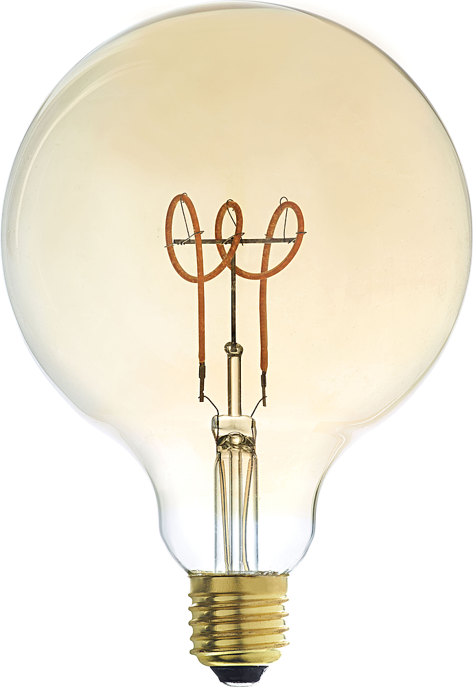 AMBER LED E27 G125 3,5W DIM