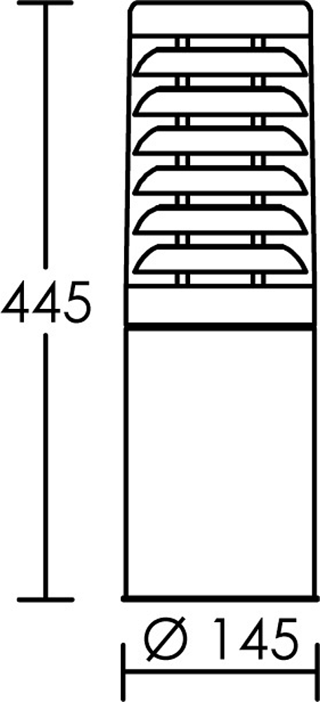 BORNE KADO 45 E27 INOX