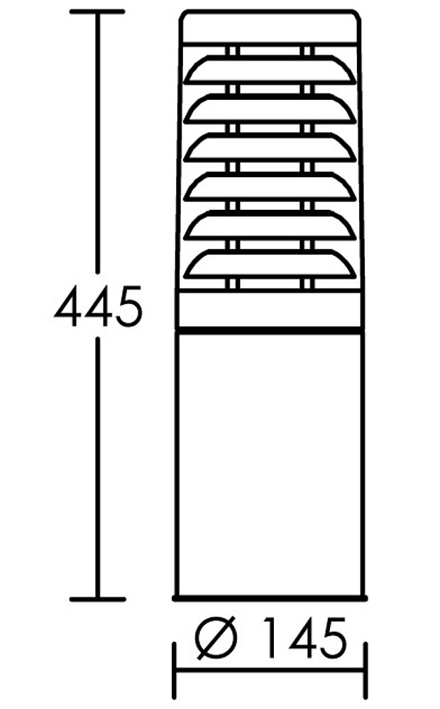 BORNE KADO 45 E27 INOX
