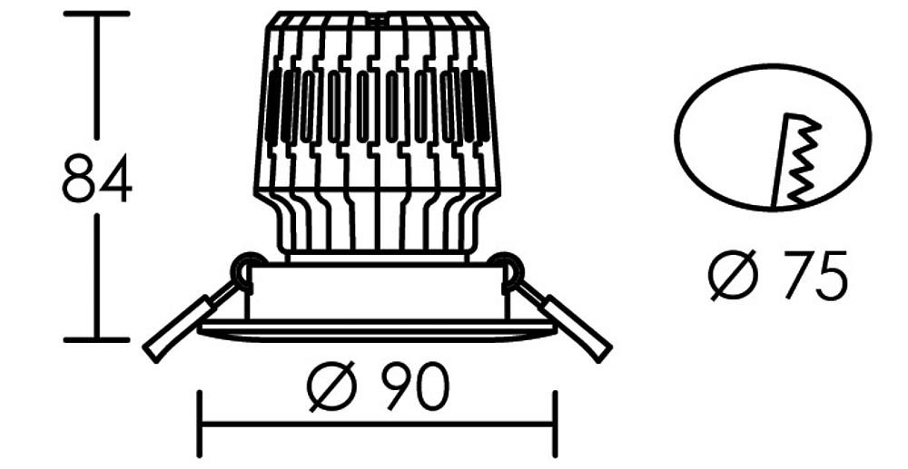 KIT ELITE F4 IP44 36° 3000K