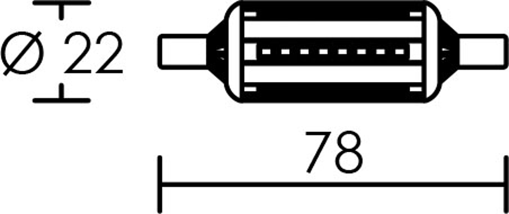 LPE LED R7S 5,2W/4000K 78MM