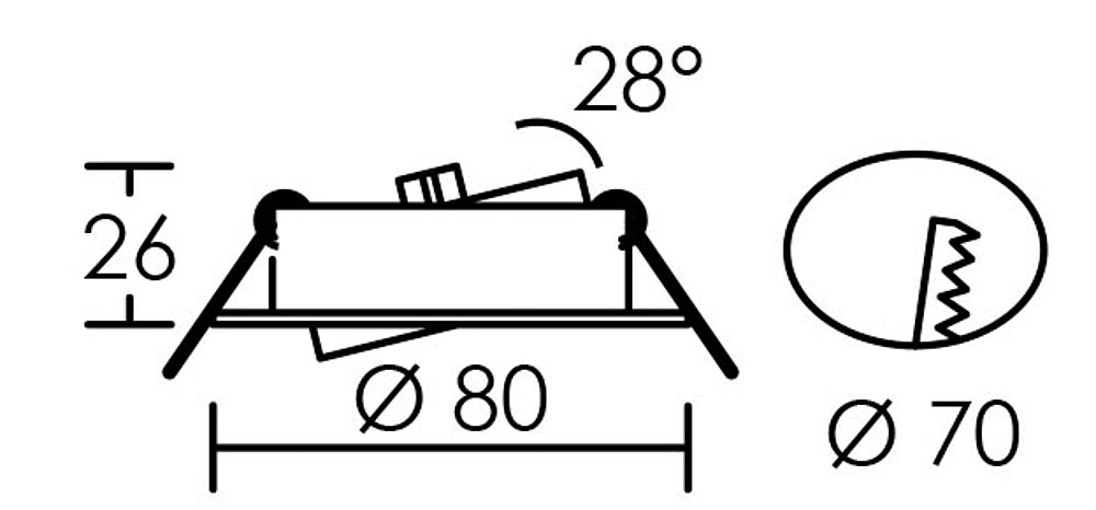 MI6 LED 5W/4000K NICKEL