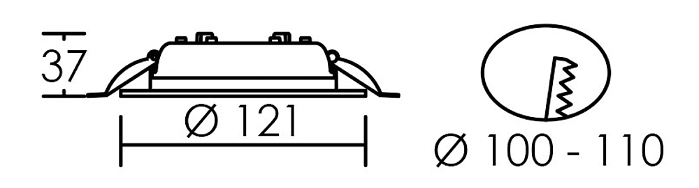 START 120 CCT 12W 3-4000K DIM