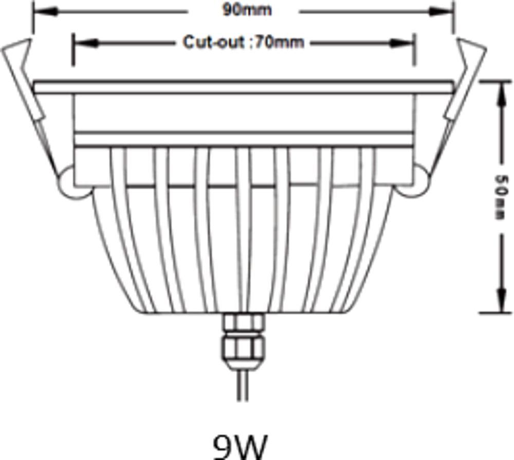 DOWNLIGHT BEBOP BLANC 7/10W