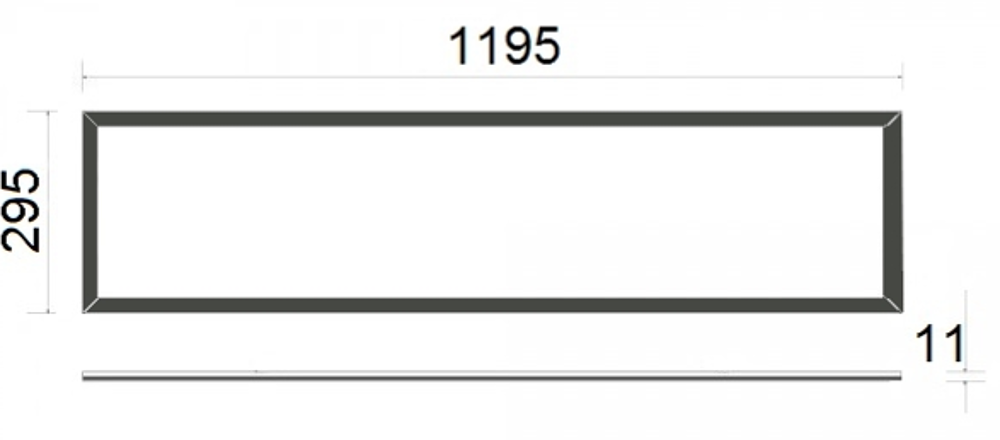 PANEL TIMBA 36W 1200X300 4000K