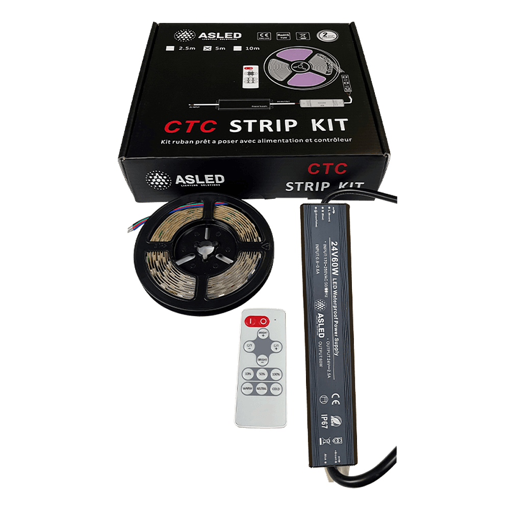 KIT RUBAN LED 5M 10W/M CTC