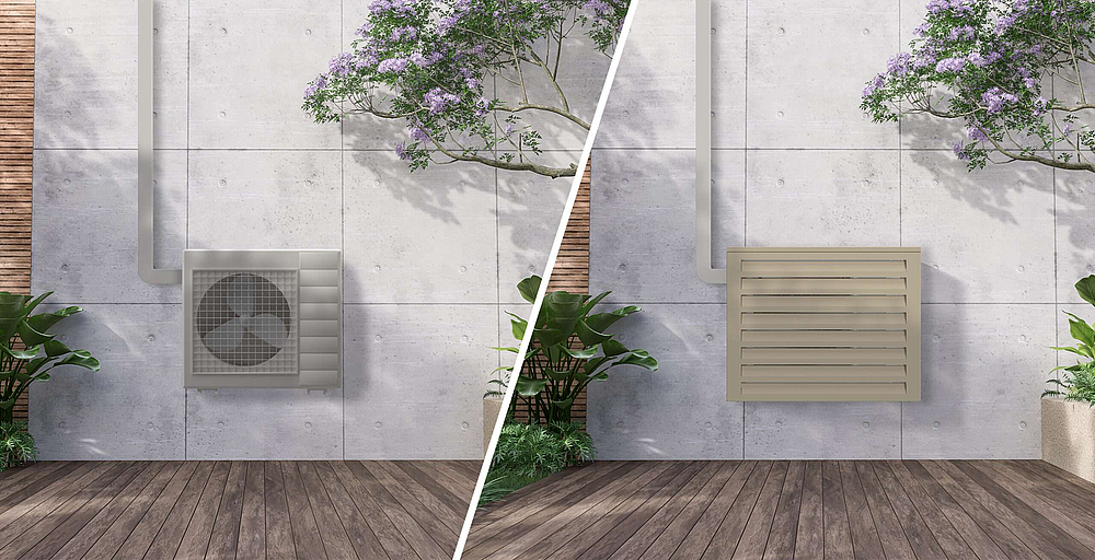 Cache clim acoustique Crème T1