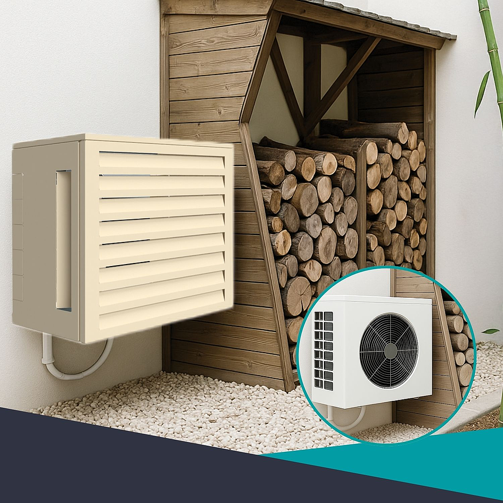 Cache clim acoustique Crème T1