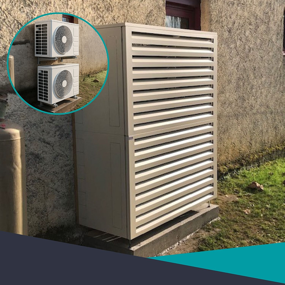 Cache clim acoustique Crème T1