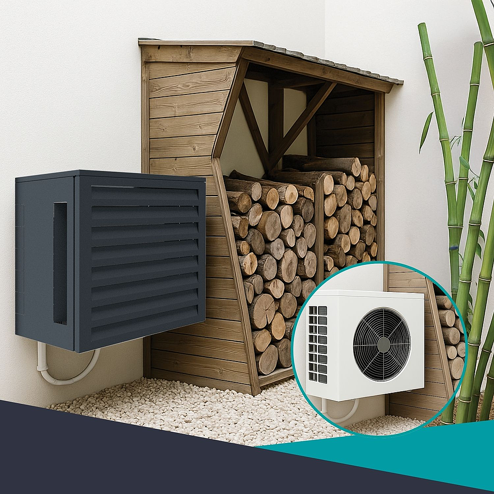 Cache clim acoustique Gris T1
