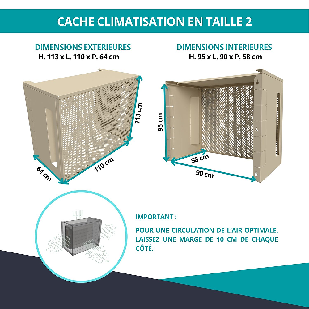 Cache Clim avec Capot T2