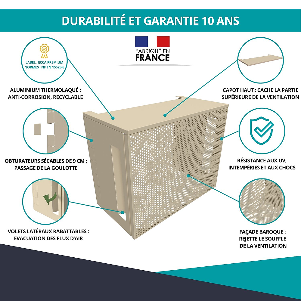 Cache Clim avec Capot T2