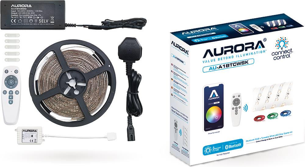 Kit BT 5m ruban LED RGBCX +T