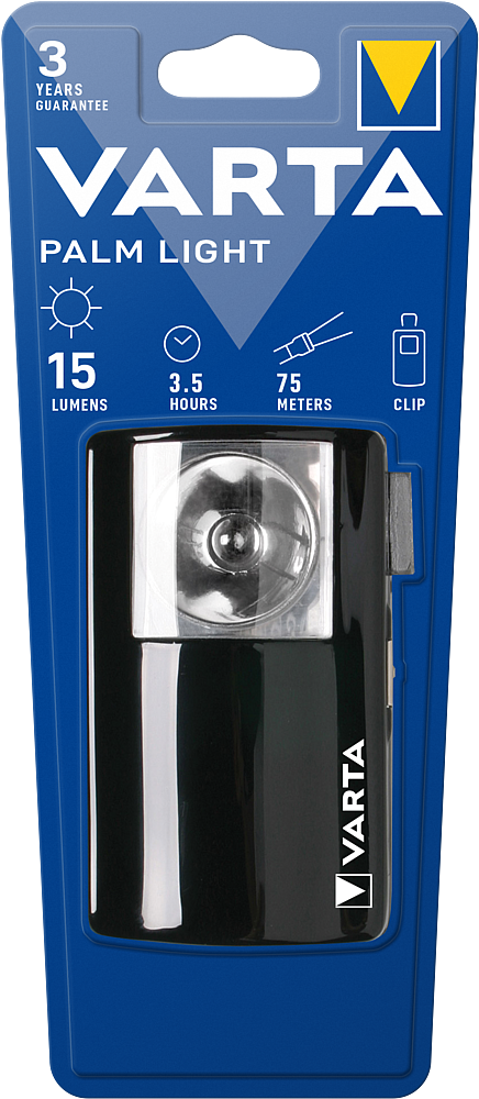 LAMPE DE POCHE   PALM LIGHT  BOITIER METAL     4.5v  (3R12)