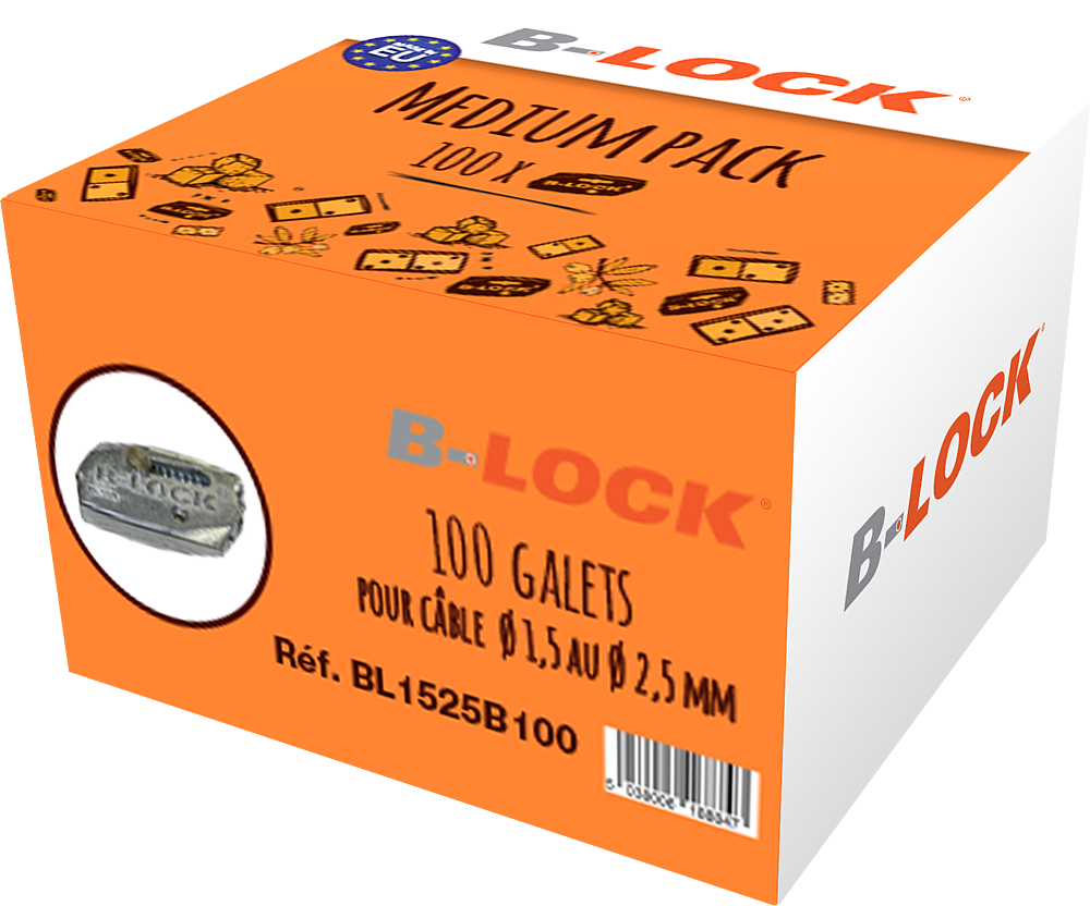 Boite 100 galets - Block