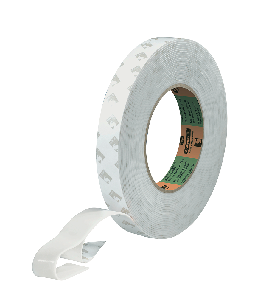 Adhésif Double face fixation AFT acrylique ép. 1,1mm 10mx19mm(mXmm) - Blanc