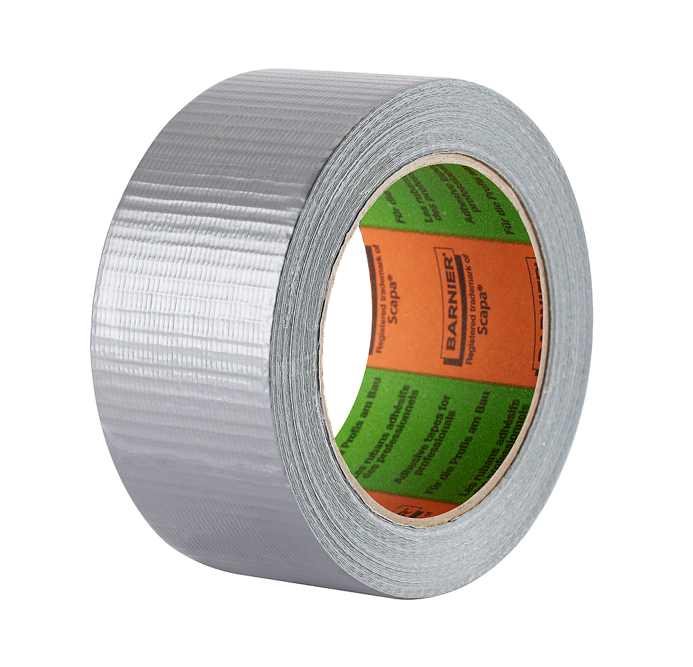 Adhésif Ruban Tissu couché PE 25/100mm 50x50(mXmm) - Gris