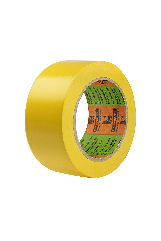 Adhésif Ruban Pvc Barnier coffrage 12/100mm 33x50(mXmm) - Jaune