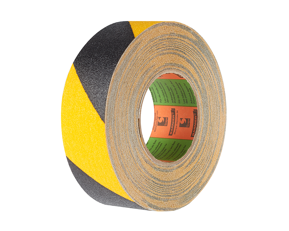 Adhésif ruban adhésif antidérapant, 18m x 50mm(mXmm) - Jaune/Noir