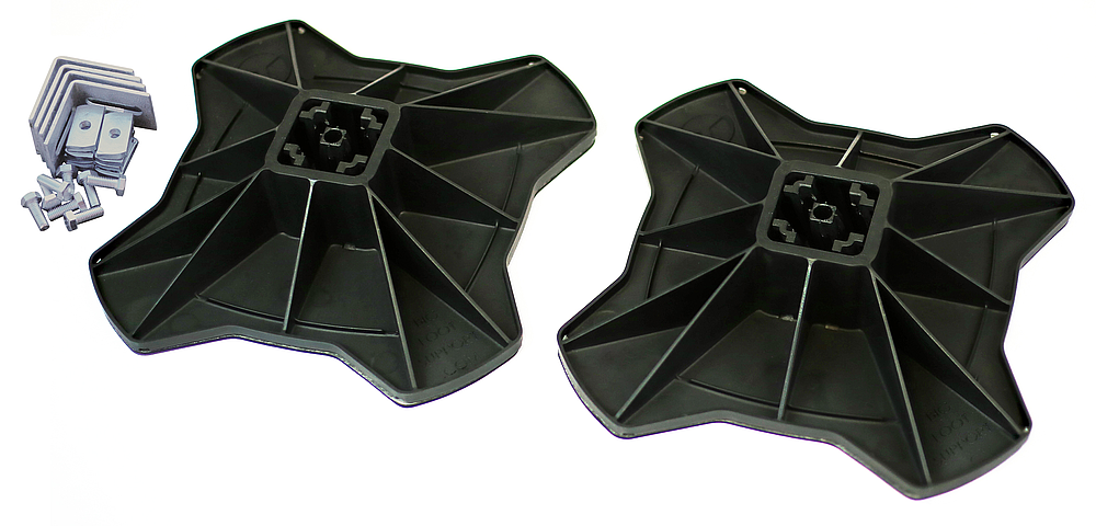 Pied de support de gaine en H