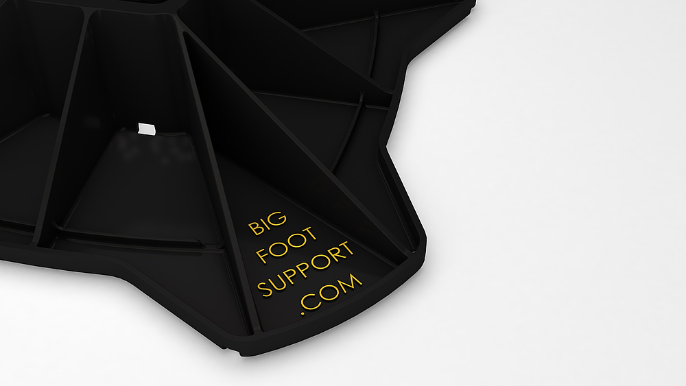 Pied de support de gaine en H