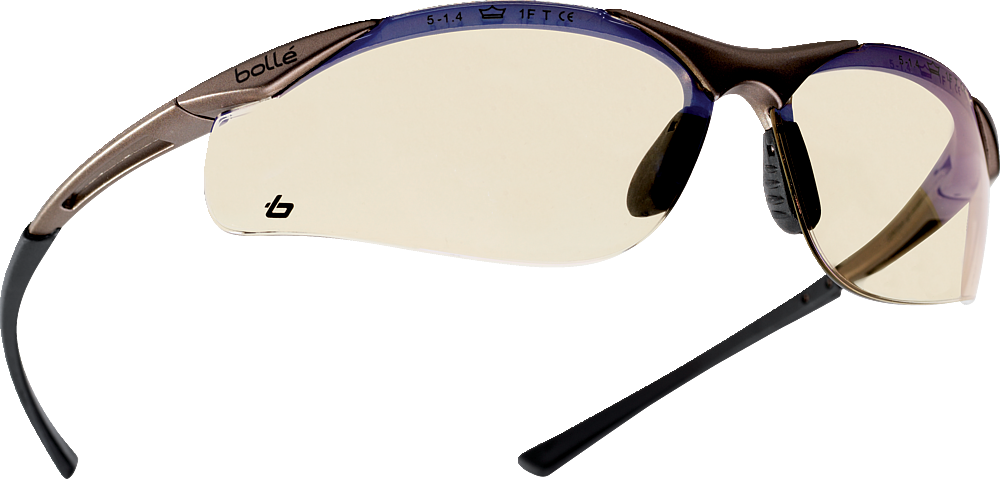 Lunettes fumées anti-buée et anti-rayure - Monture en nylon gunmetal - branches antiglisse TIPGRIP