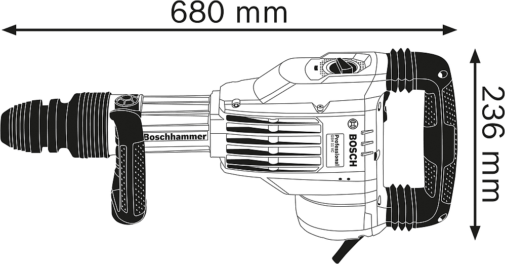 Marteau piqueur GSH 11 VC et un coffret de transport