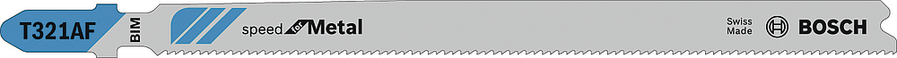 Lames scie sauteuse BIM Speed Métal 132mm - Pas : 1,2mm T321AF