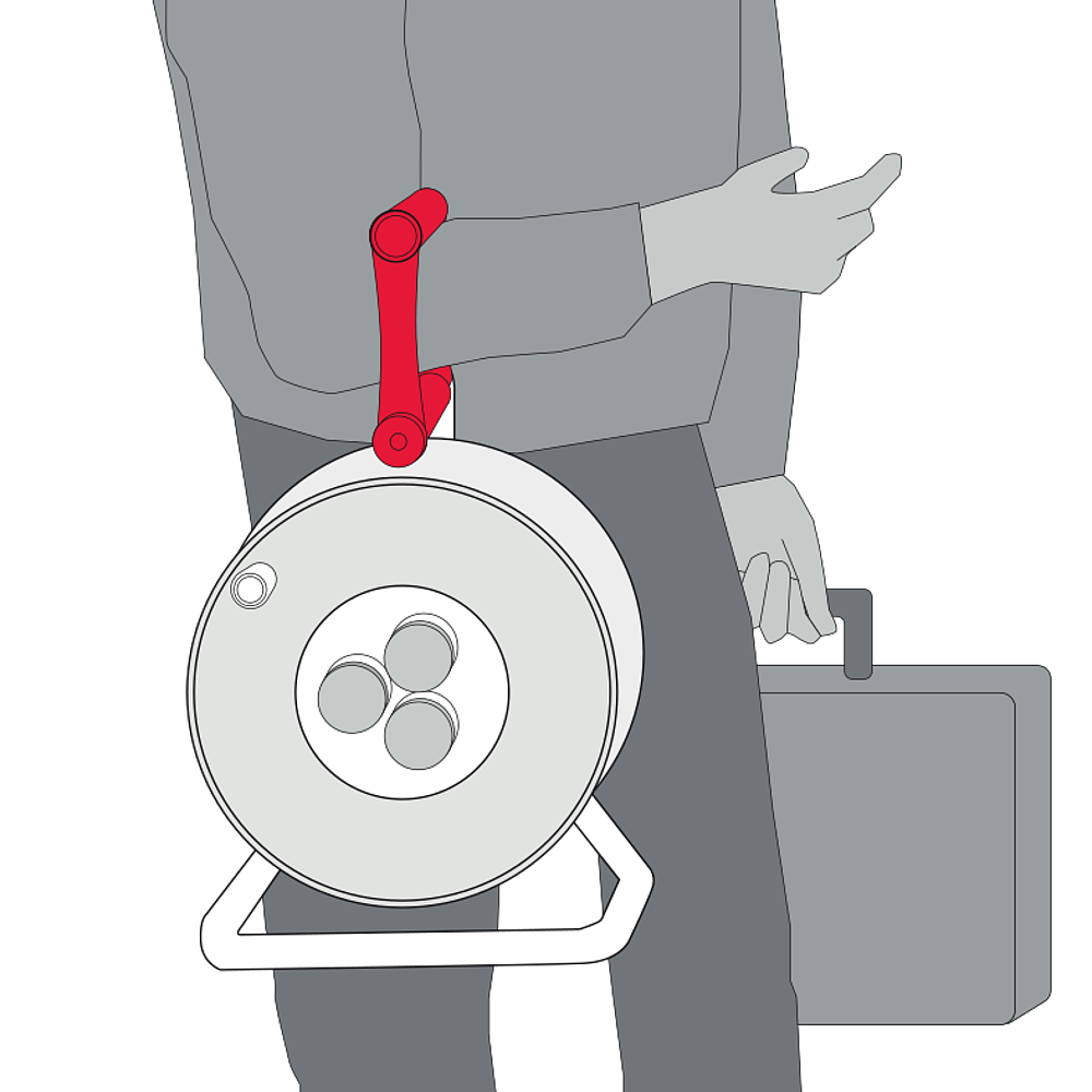 Enrouleur de câble Standard S, 50m de câ