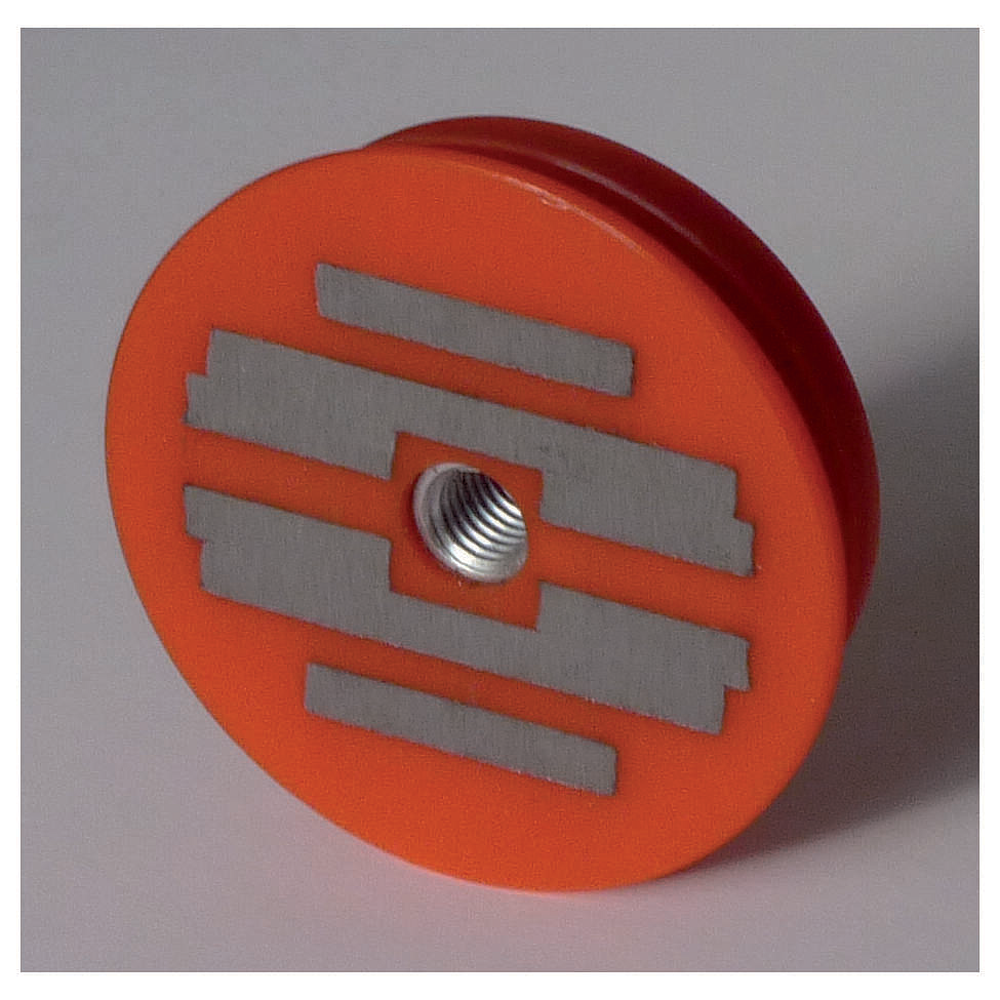Aimant Resine Ø64 1200N Rouge