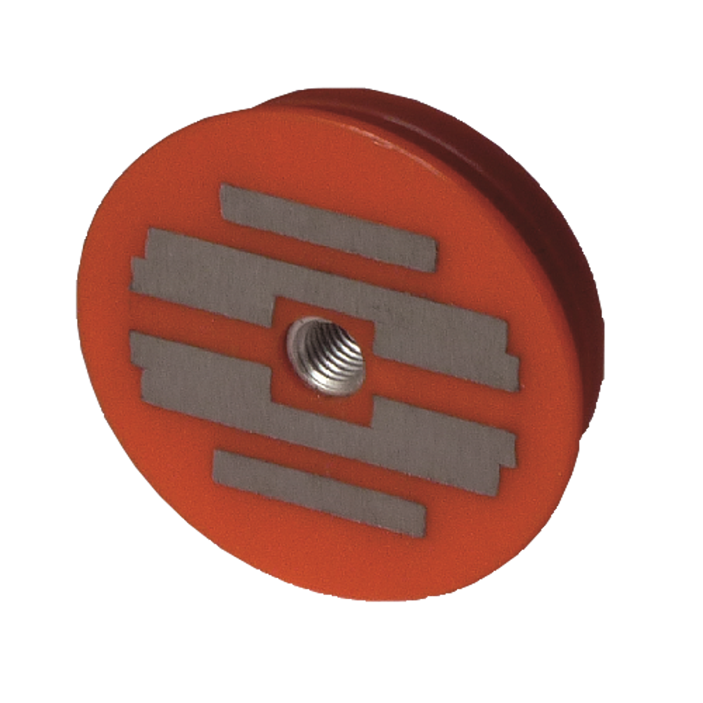 Aimant Resine Ø64 1200N Rouge