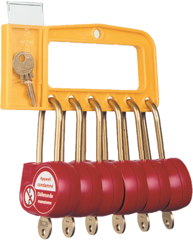 poignee 6 cadenas 50mm cle 111