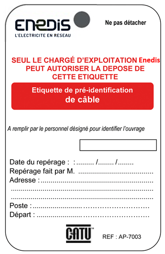 etiquette de pre-identificatio