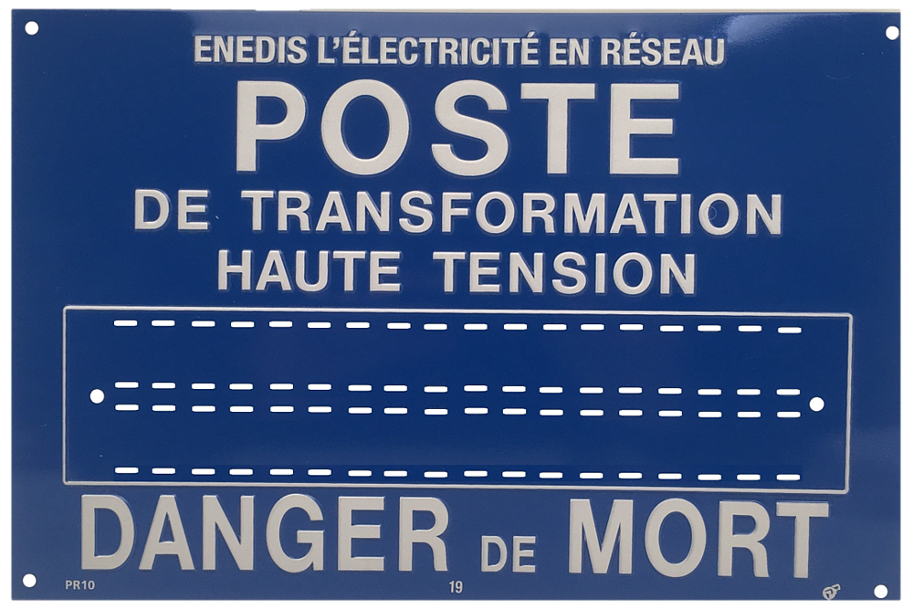 affiche alu pr10 enedis poste