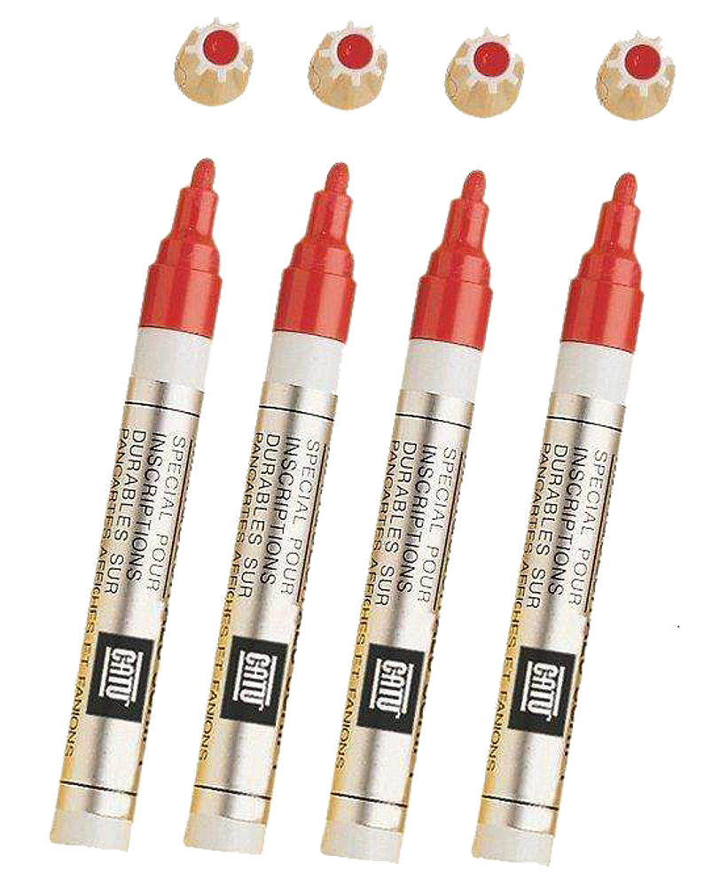 pochette 4 marqueurs aluscript