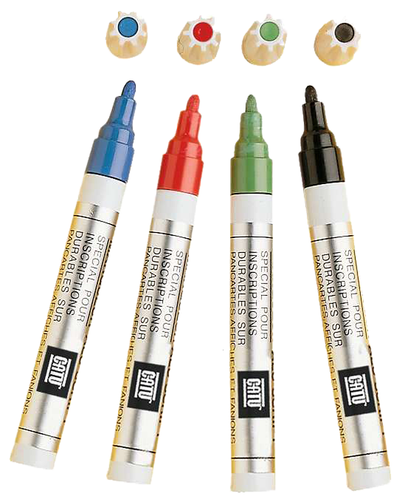 pochette 4 marqueurs aluscript